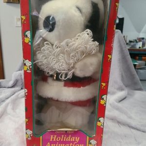 Santa's Best Holiday Animation Snoopy Santa with Beard Christmas Peanuts 18”